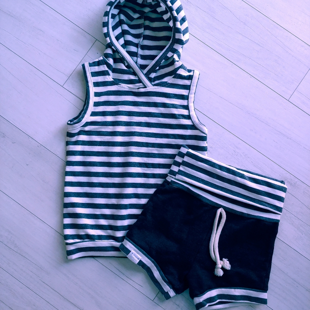 Simple Sawyer Hoodie & shorts set
